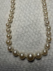 Vintage Single strand pearl necklace Lot of 3 with 10K gold clasps 17-18” inches