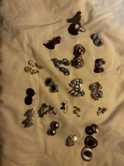 63 Pair Of Vintage Earrings. For A Complete List Contact Me