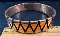 Renoir copper Bracelet bangle – 17mm wide – good – some wear