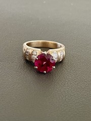 14KT Yellow Gold 2.64CT Pink Tourmaline & 0.80CTW Diamond Ring. Size 7 (A26)