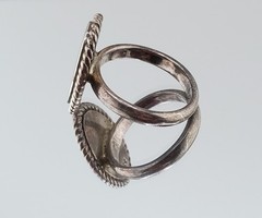 VTG 925 Monogram CME CEM Signet Ring Sz 4.75 Sterling Silver 5g Engraved Oval