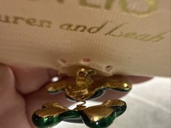 Vintage Bobblehead Frog Brooch Two Sister MEDICI