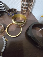Mixed metal materials lot of 23 bracelets some signed