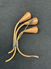 Vintage Matisse Renoir Calla Lily Copper Brooch 3 1/8″ long – Beautiful MCM