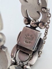HEAVY Vintage Taxco Mexican Sterling Silver Link Ball Bracelet 74 Grams Sz 7¼
