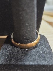 Antique Ostby & Barton OB Gold Filled Wedding Band Ring Size 10 AS IS