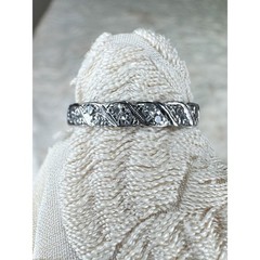 Retro Platinum 1.02 ctw Diamond Eternity Band Stacking Ring