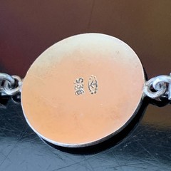 Kristian Hestenes Norway Guilloche Enamel Sterling Silver Scene Bracelet Vintage