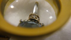 Vintage Antique Estate Jewelry 14K Gold Sterling Silver Blue Stone Pendant Charm