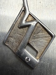 VTG Rare Theodor Klotz TEKA Sterling Silver Diamond Mid Century Pendant