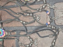 Vintage 90s Y2k Leather Charm Necklace Random Pack Of 12