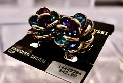 Swarovski Bezel Set Necklace Bracelet Earrings 9mm Multicolor Gold Plated N120