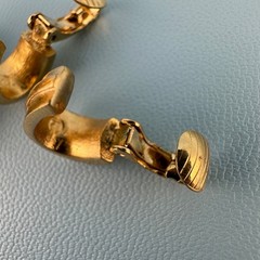 Vintage Designer Clip On Earrings Lot Gold Tone Huggie Climber All Signed