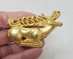 Vintage MMA Scythian Stag Deer Brooch Pin – 2-1/2″ – Metropolitan Museum of Art