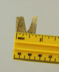 Vintage Mamselle Letter M Pin – Etched Brushed Goldtone – Initial