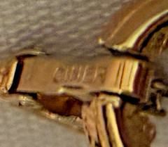 Ciner Bracelet Braid Gold Tone Faux Pearl Link Signed Mid Century Mark Vintage