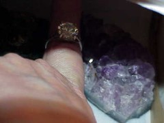 Vintage Sterling Silver 4.00Ct Crystal Solitare Engagement Ring Sz6.25 – 3.8Gr