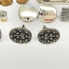 Vintage Mens Cufflinks Lot Tie Clip Money Clip Swank Kinney Art Deco Mid Century