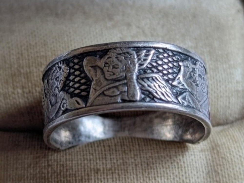 Vintage men’s ring sterling silver 925 Size 10 Weight 4.97 g. Ukrainian jewelry.