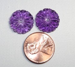 Vintage Amethyst Flower Jackets For Earrings Use With Any Studs You own
