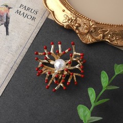 Women Vintage Plant Animal Brooch Pins Badges Corsage Elegant Pin