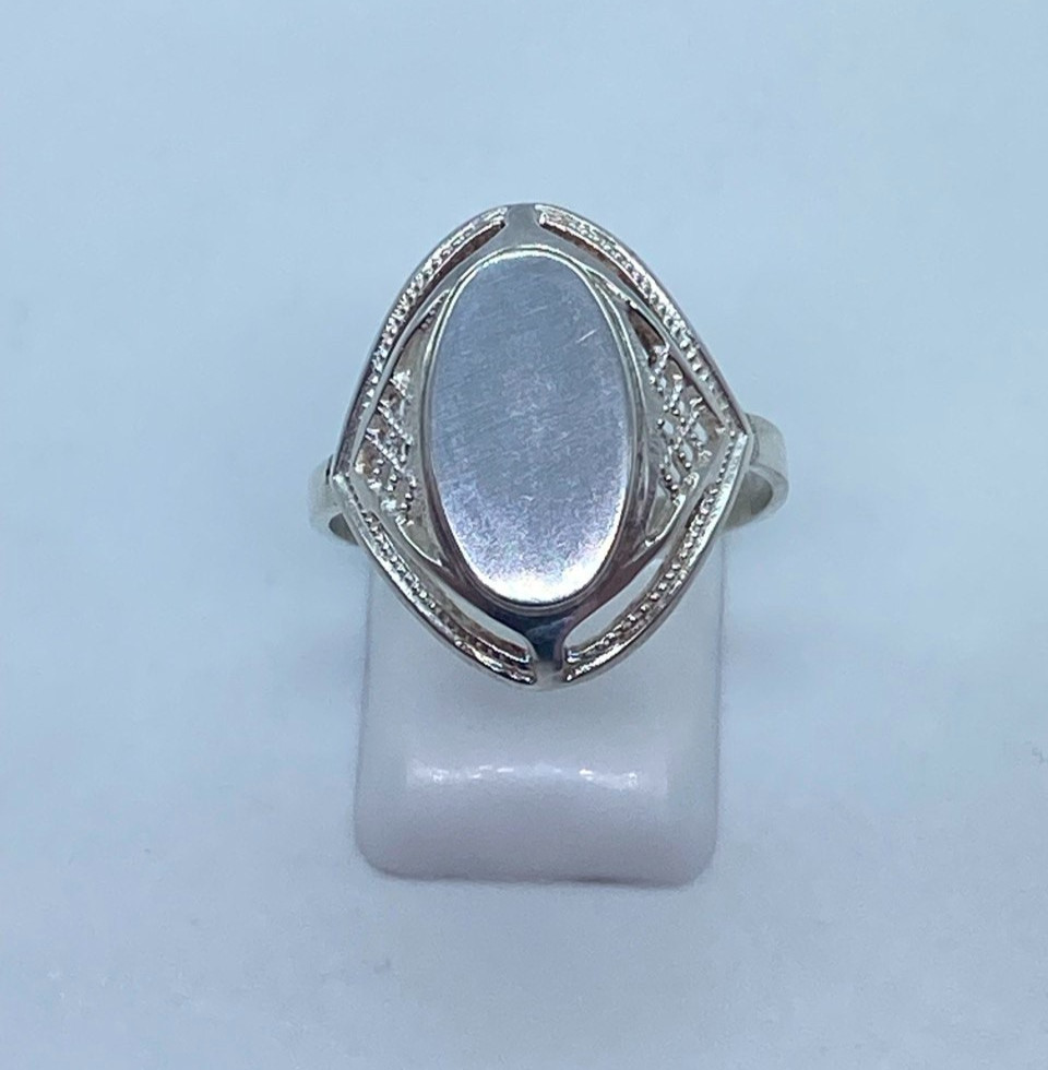 Rings Silver 925 Size 9.5 . Weight 3.18 g. Soviet Vintage Jewelry USSR