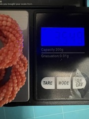 VTG Twist Multi Strand 2.5mm&3.5mm Small Pink Salmon Coral Beaded Necklace *Read
