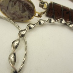 Vintage Bracelet Bangle Lot Silver Tone Alpaca Gold Tone Rhinestone