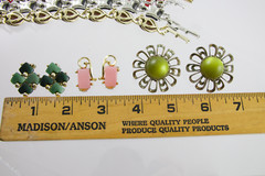 Lot of 12 Moonglow Thermoset Jewelry Necklace Bracelet Brooch Hair Scarf Slide