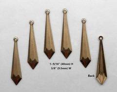#0512 ANTIQUED GOLD PENDANT/ER W/TOP HANG RING – 6 Pcs