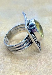 Vintage Nicky Butler Lemon Quartz RAJ Limited Addition Retired Ring Size 8