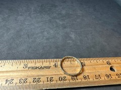 1.00g Vintage Textured Band Ring Minimalist Stackable M Size 7