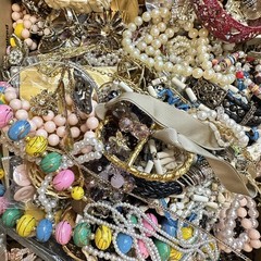 Vintage to Now Junk Jewelry Lot 16 + Pounds Craft Repair Some Wear Some Signed