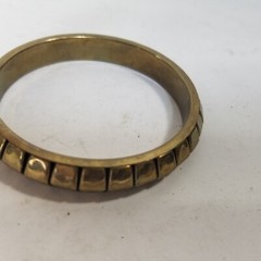 Vtg Mid Century Modern Bracelet Gold Tone Metal
