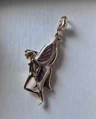 6 Vintage Kirks Folly Fairy Angels Charms Retired NIB Full Set