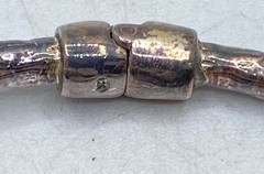 Sterling Silver 925 Double Rose Floral Bypass Bangle Bracelet 6.5″ 21.7g