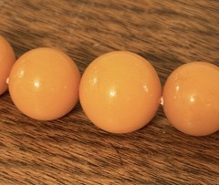 Vintage Butterscotch Bakelite Graduated Bead Necklace Simichrome Tested 19”