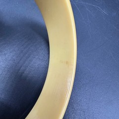 Vintage Yellow Bakelite Bangle Bracelet Retro Chic Jewelry Mid Century Modern