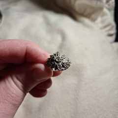 Antique Vintage Ring Morganite? Engagement Ring Unmarked Very Beautiful And Old