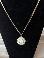 Vintage Hand Carved Mother of Pearl 7-Point Bethlehem Star Pendant Germany
