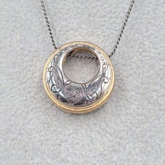Vintage Brighton Aries Pendant Necklace Silver Plated 16″ – 18″
