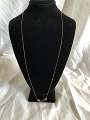 Vintage 1980s Adjustable Slide Ball Gold Chain Necklace
