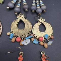 Vintage to Now Dangle Drop Earrings Lot of 6 Pairs Post Back Pierced Ears
