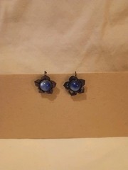 Sterling Floral Screwback Earrings