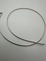 Vintage Sterling Silver Omega Necklace 18” X 2mm JB25