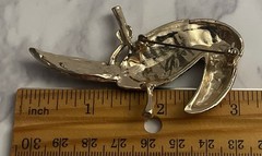 Vintage Toucan Bird Rhinestone Gold Tone Enamel Brooch Pin Gar5-23