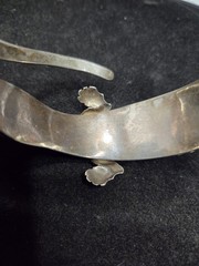 ANTIQUE 925 STERLING SILVER ALLIGATOR CUFF BRACELET ARM BRACELET 2.48 OZS