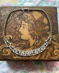 Vintage Signed La Rel Silver Rhinestone Necklace 1950’s Hollywood Glam Choker