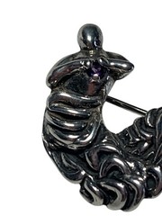 Vintage Jane Iris Brooch Pin 925 Sterling Silver “Spirit Guide” New Old Stock