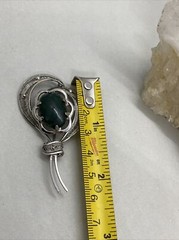 Vintage JJJ Sterling Stone Accent Brooch